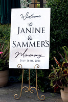 Janine & Sammer Minimony 7 16 21